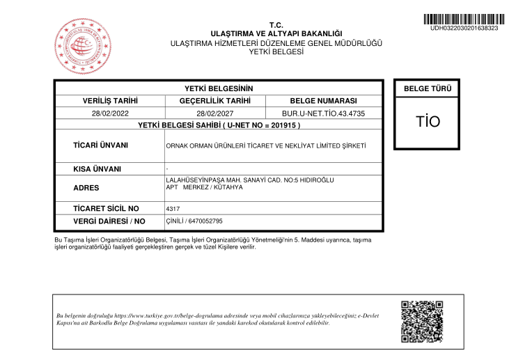 TİO BELGESİ